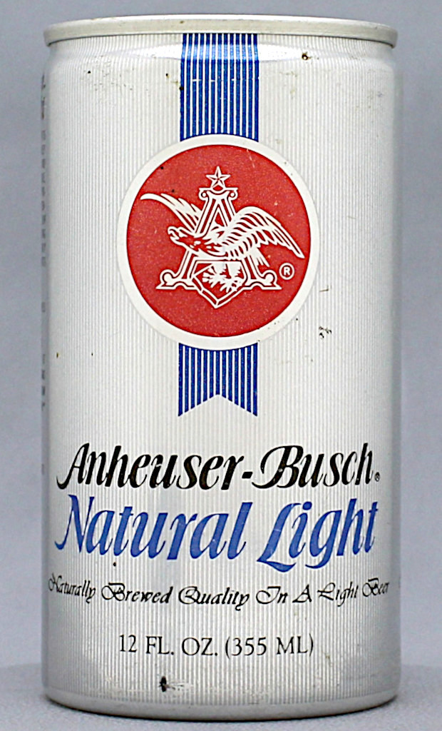 Natural Light Beer 12 Oz Tab Top Can