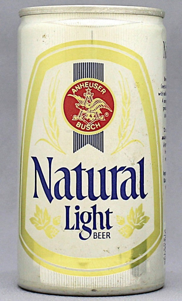 Natural Light Beer 12 Oz Tab Top Can