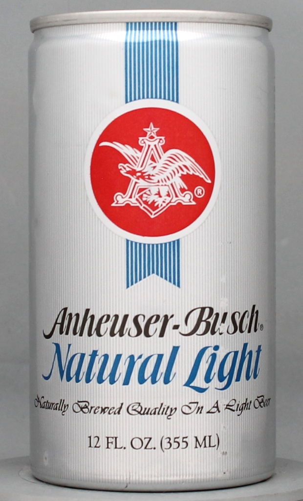 Anheuser-busch Natural Light Beer 12 Oz Tab Top Can