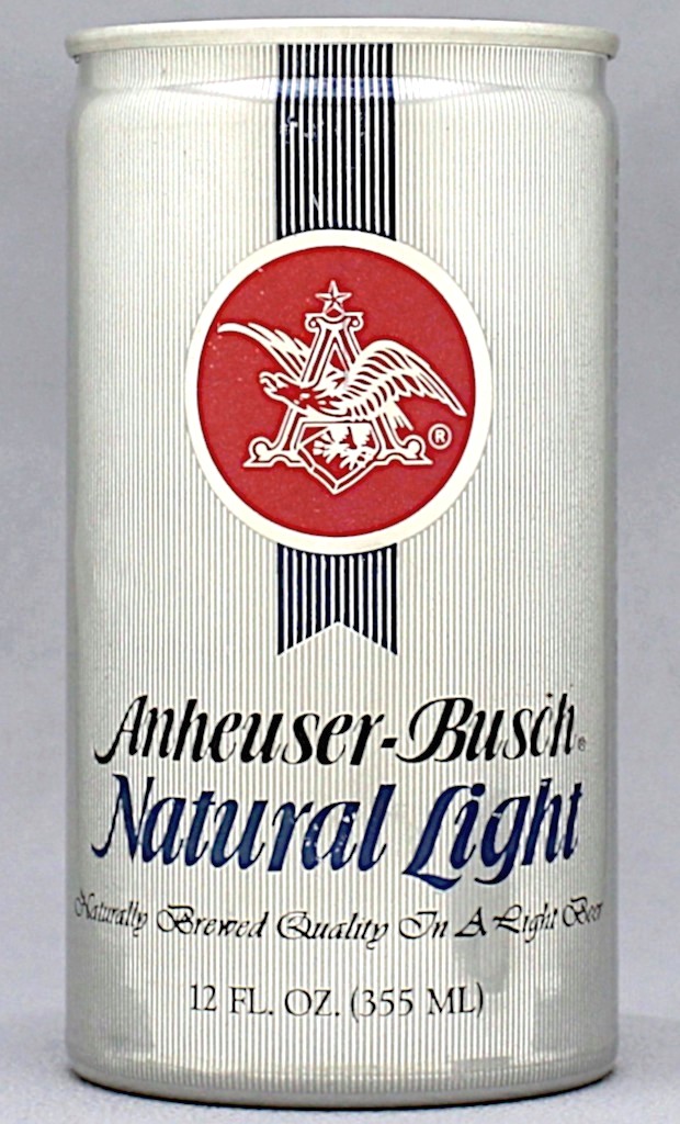 Natural Light, Anheuser-busch Beer 12 Oz Tab Top Can