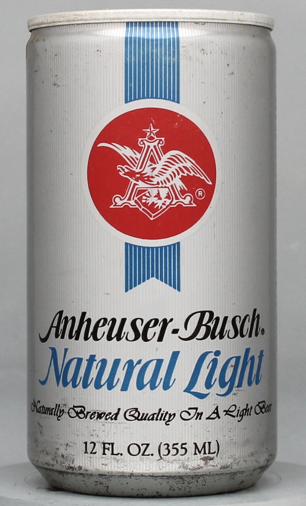 Anheuser-busch Natural Light Beer 12 Oz Tab Top Can