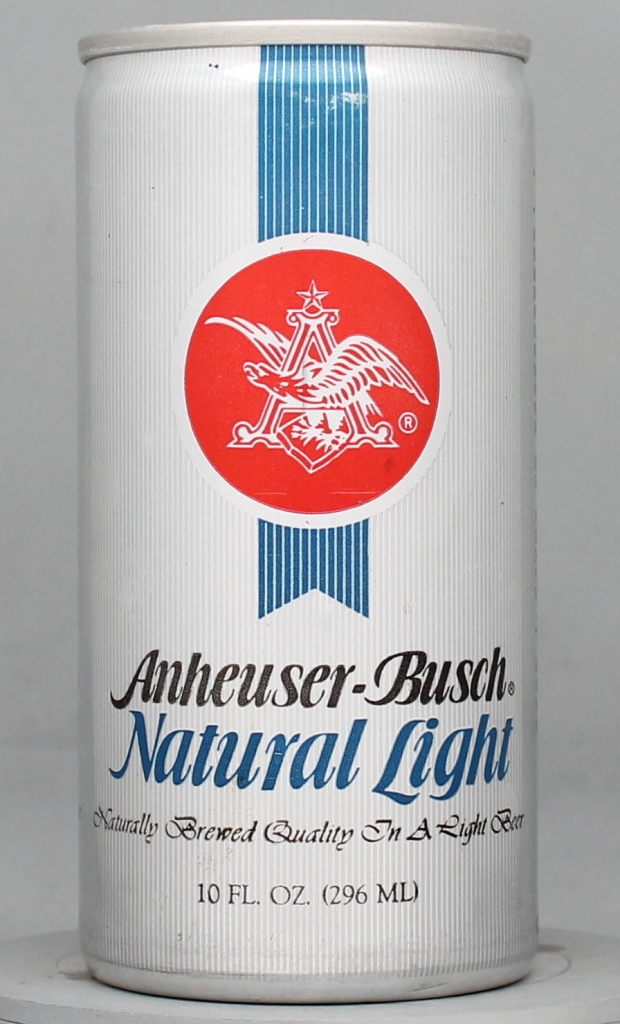 Anheuser-busch Natural Light Beer 10 Oz Tab Top Can