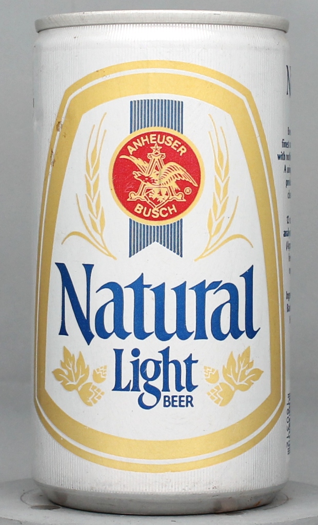 Natural Light Beer 12 Oz Tab Top Can