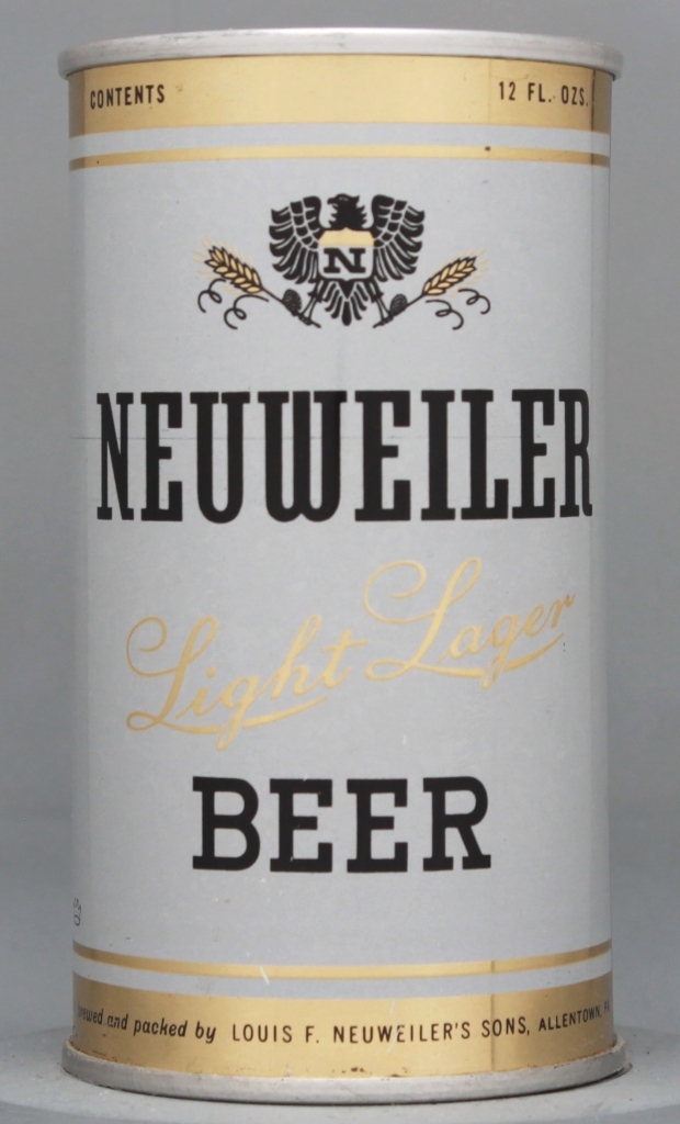 Neuweiler Light Lager Beer 12 Oz Zip Top Can