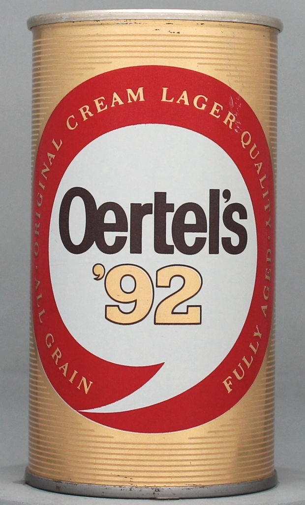 Oertel's 92 Beer 12 Oz Tab Top Can