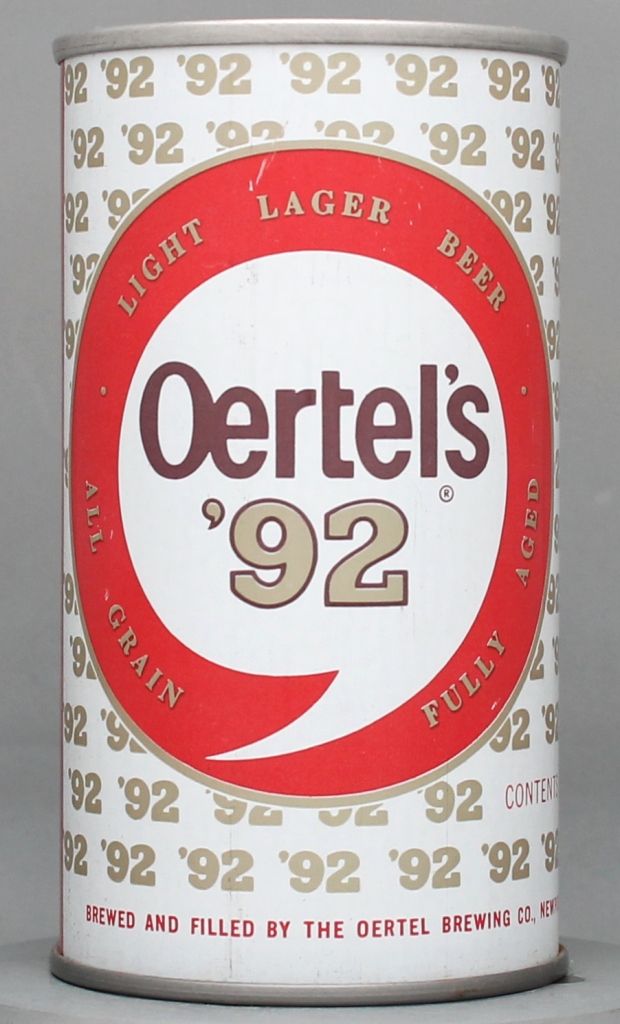 Oertel's '92 Light Lager Beer 12 Oz Tab Top Can