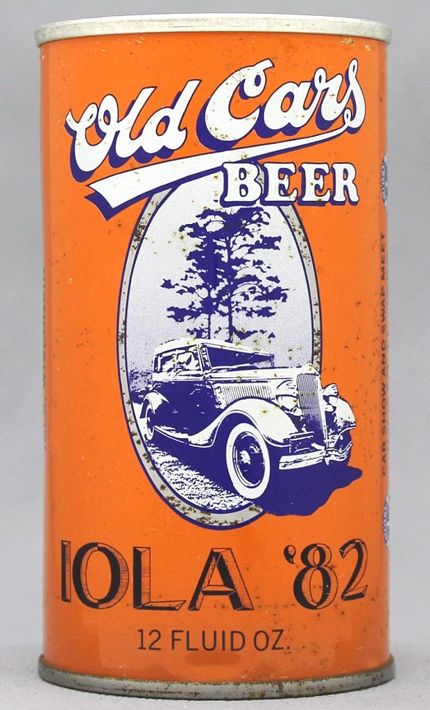 Old Cars Beer 12 Oz Tab Top Can