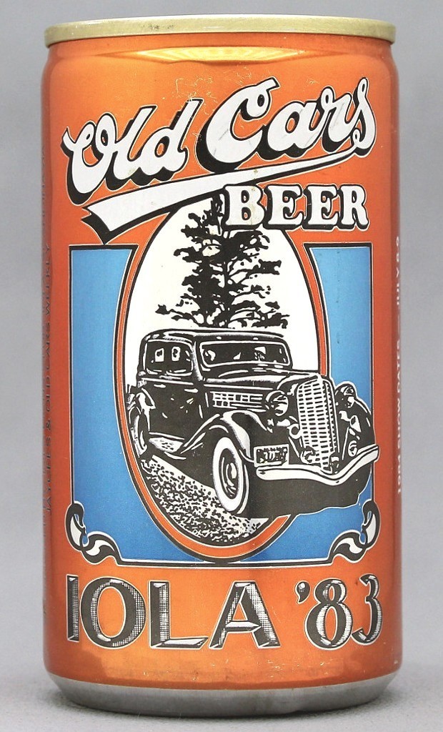 Old Cars Beer 12 Oz Tab Top Can
