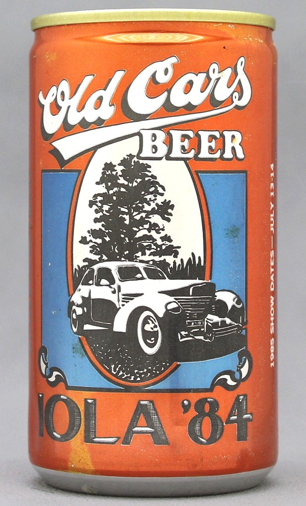 Old Cars Beer 12 Oz Tab Top Can