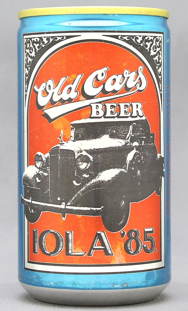 Old Cars Beer 12 Oz Tab Top Can