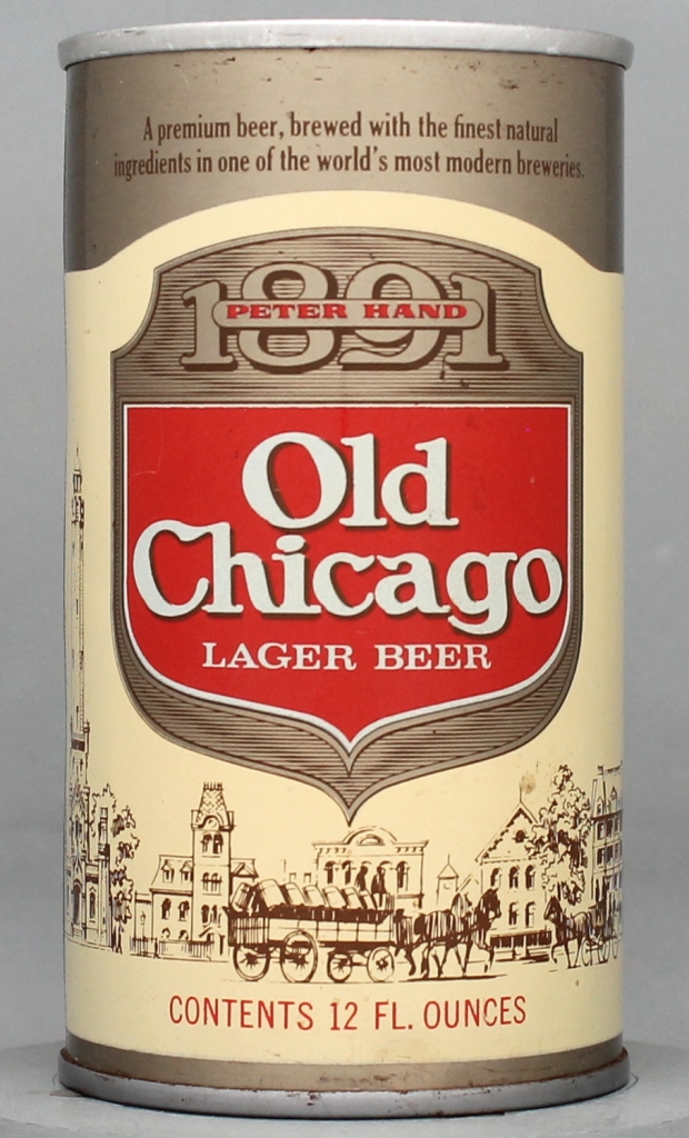 Old Chicago Lager Beer 12 Oz Tab Top Can