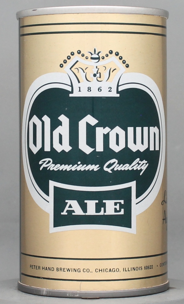 Old Crown Premium Quality Ale 12 Oz Tab Top Can