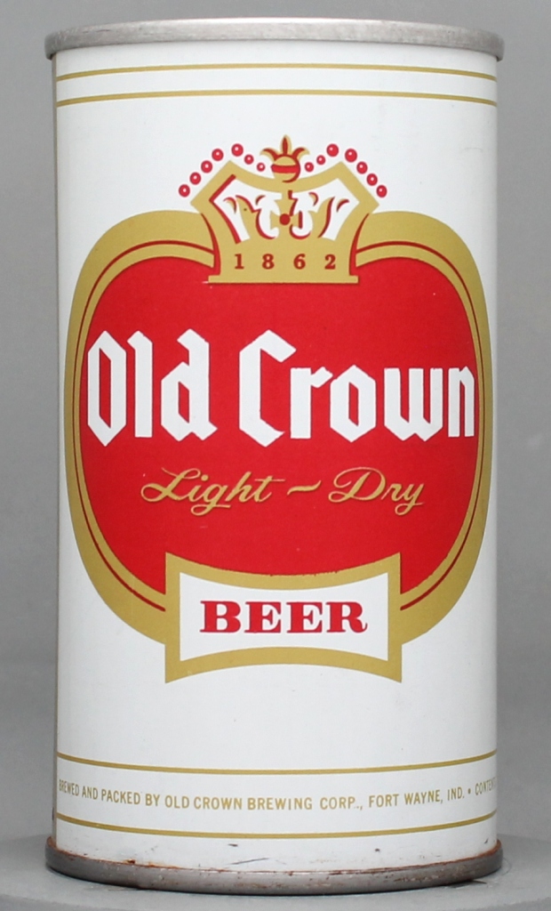 Old Crown Light Dry Beer 12 Oz Zip/Tab Top Can