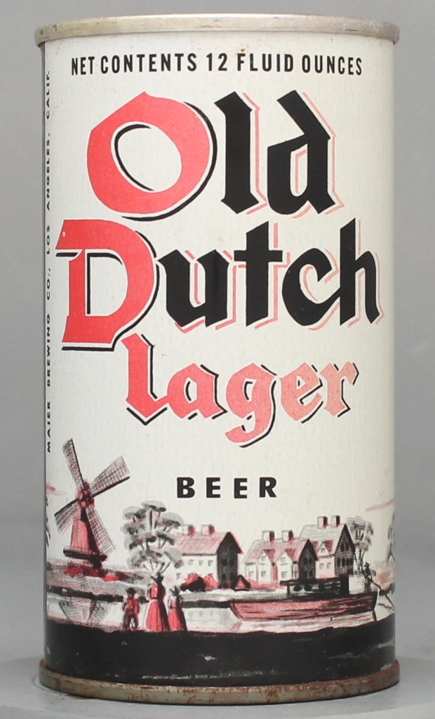 Old Dutch Lager Beer 12 Oz Tab Top Can