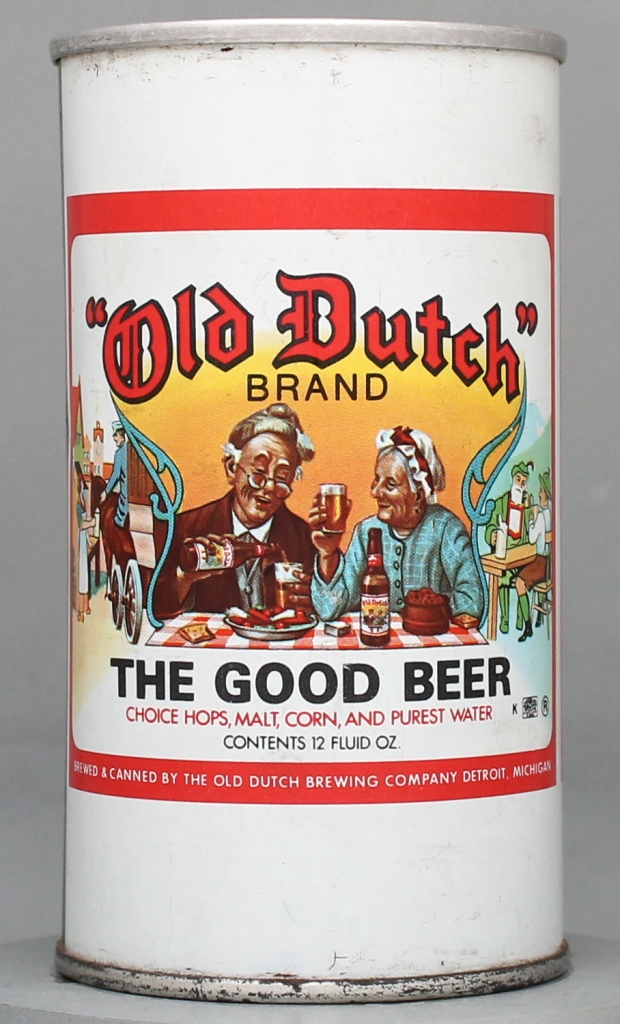 Old Dutch Brand Beer 12 Oz Tab Top Can