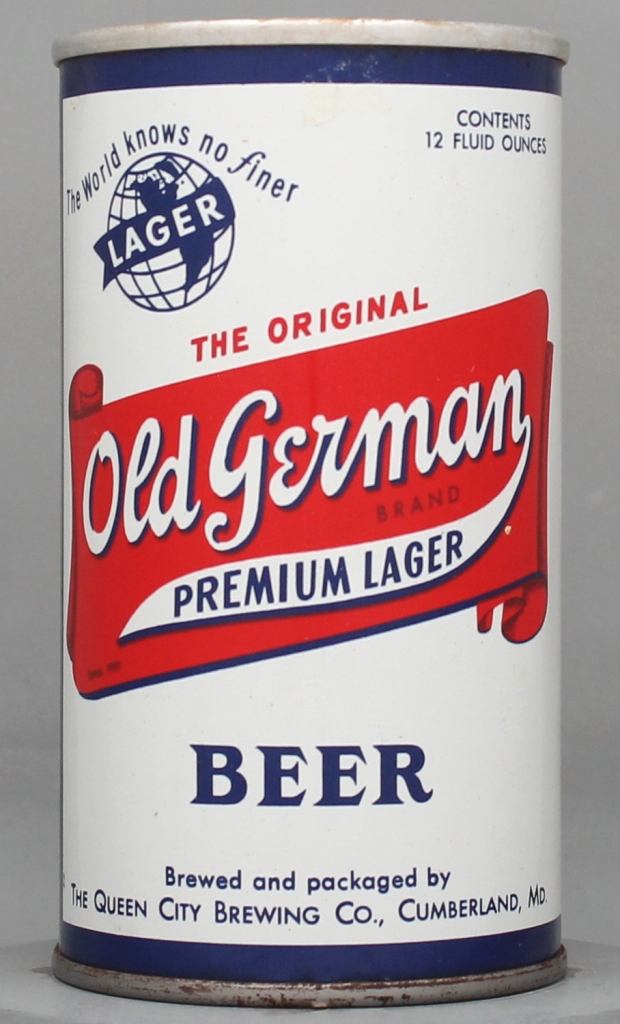 Old German Brand Premium Lager Beer 12 Oz Zip/Tab Top Can