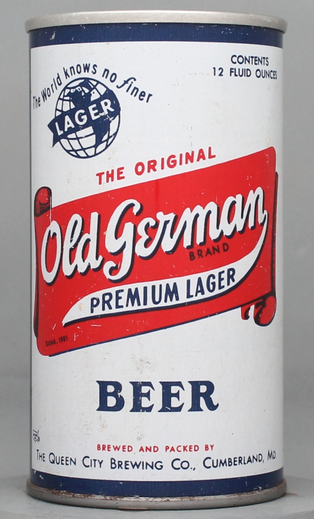 Old German Brand Premium Lager Beer 12 Oz Zip/Tab Top Can