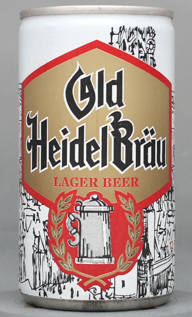 Old Heidelbrau Lager Beer 12 Oz Tab Top Can