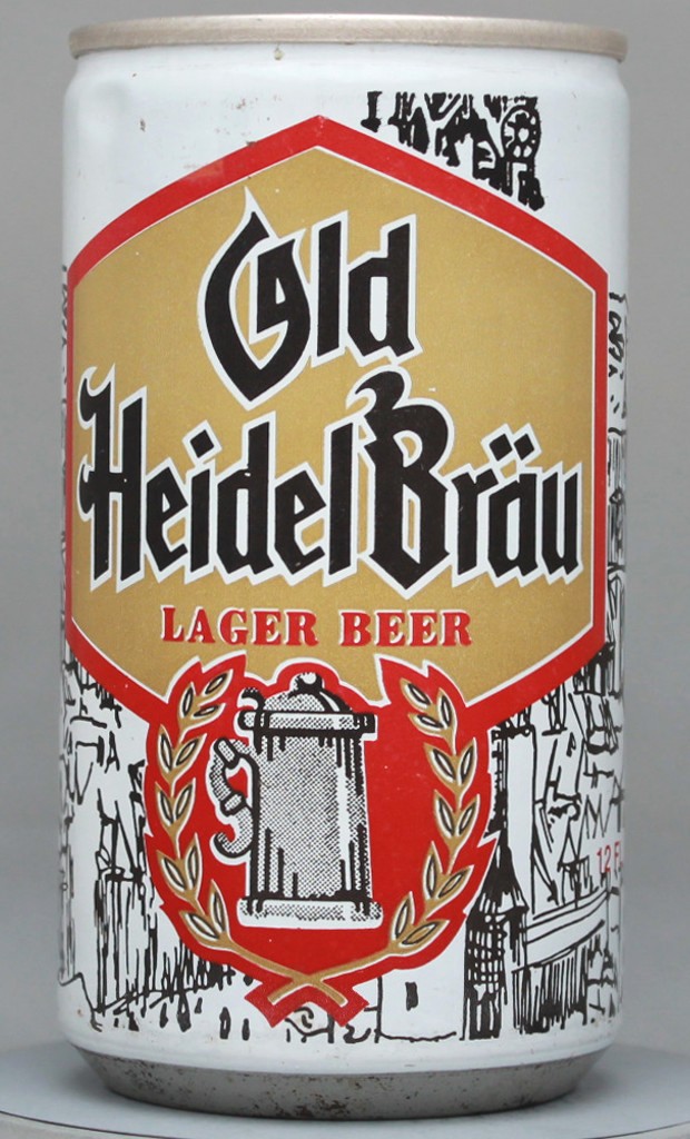 Old Heidel Brau Lager Beer 12 Oz Tab Top Can