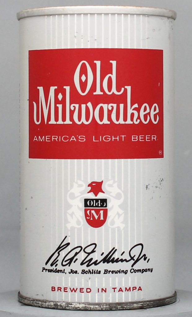 Old Milwaukee America's Light Beer 12 Oz Zip/Tab Top Can