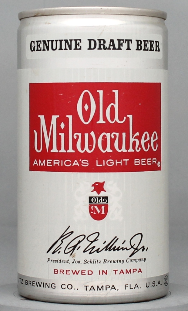 Old Milwaukee America's Light Geniune Draft 12 Oz Tab Top Can