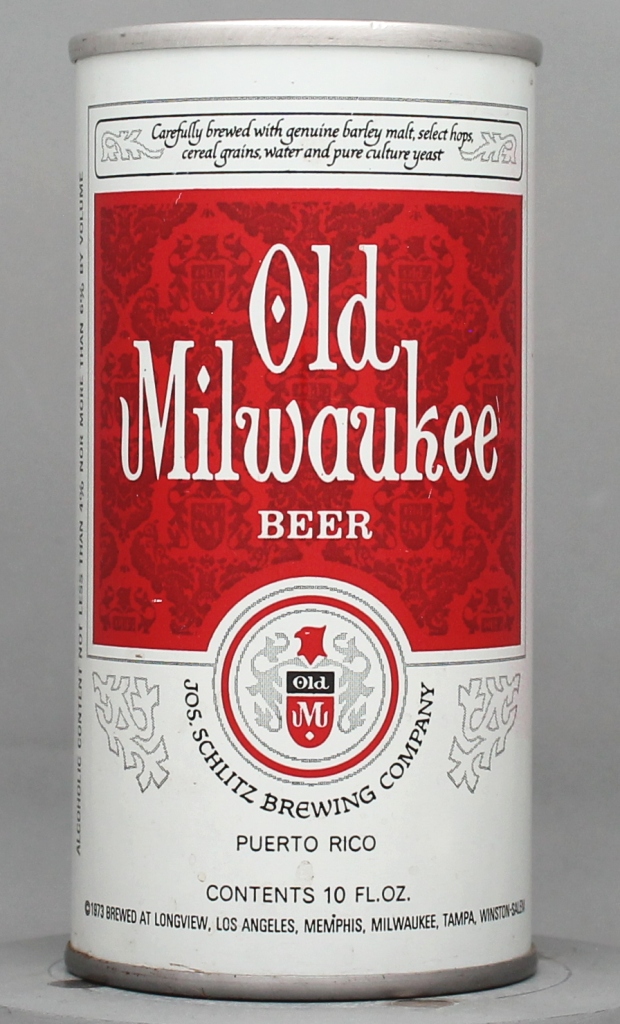 Old Milwaukee Beer 10 Oz Tab Top Can