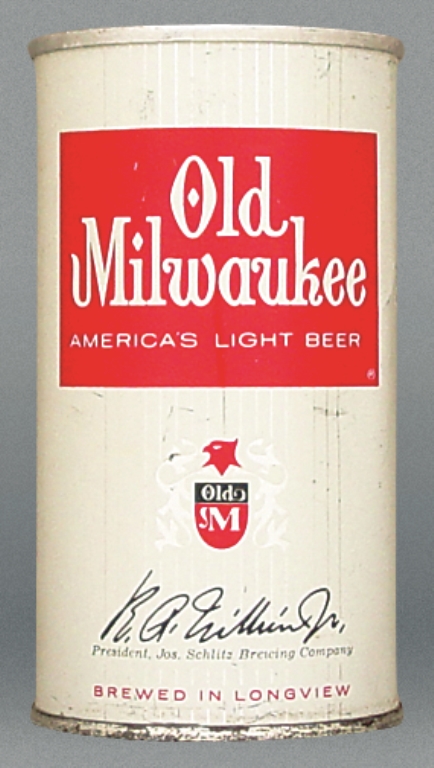 Old Milwaukee America's Light Beer 12 Oz Tab Top Can