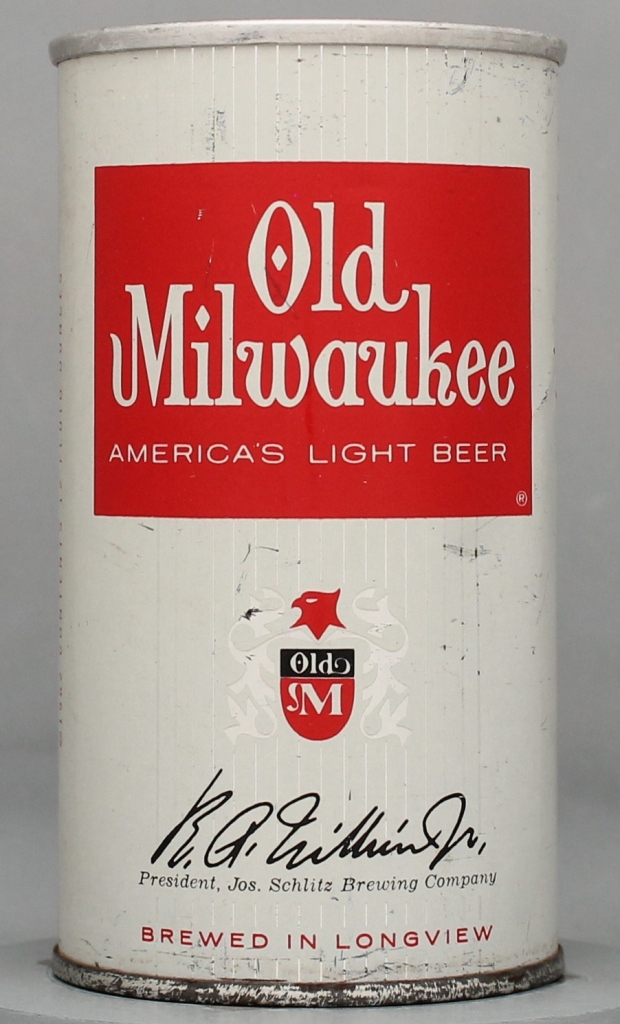 Old Milwaukee America's Light Beer 12 Oz Tab Top Can