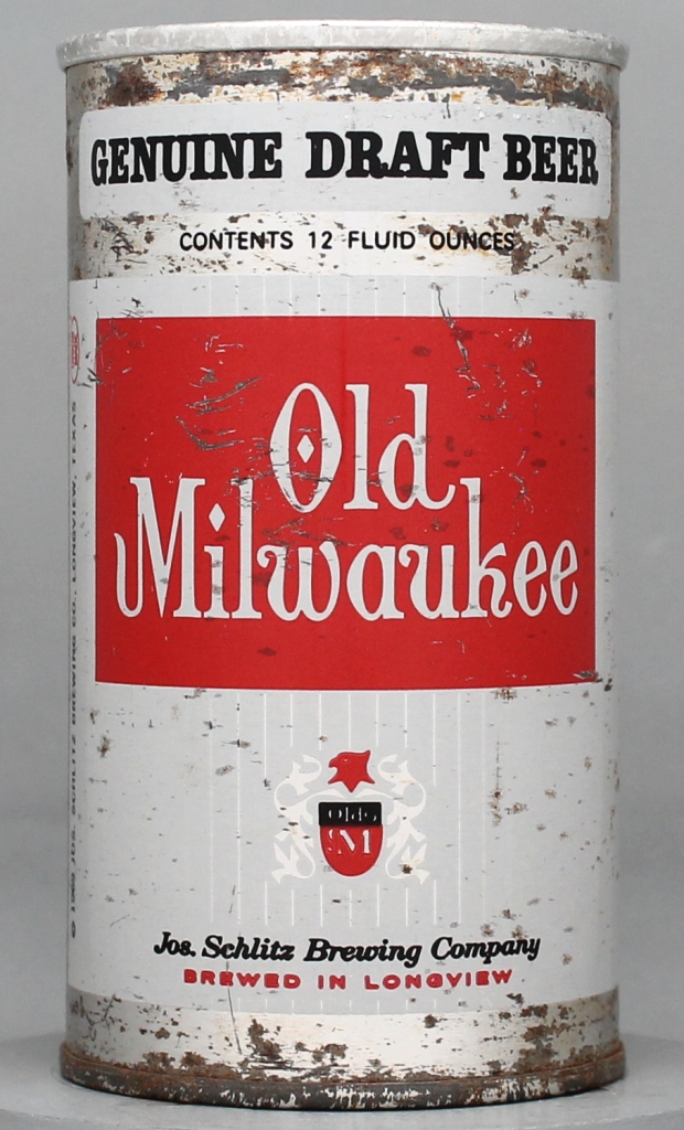 Old Milwaukee Genuine Draft 12 Oz Tab Top Can