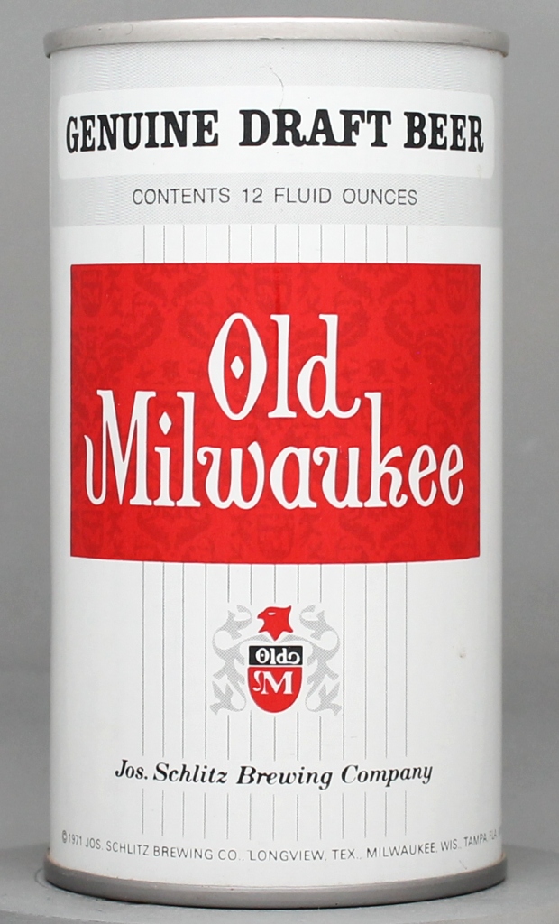 Old Milwaukee Genuine Draft 12 Oz Tab Top Can
