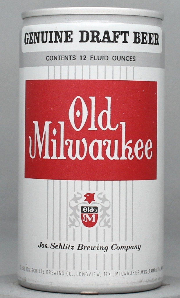 Old Milwaukee Genuine Draft 12 Oz Tab Top Can