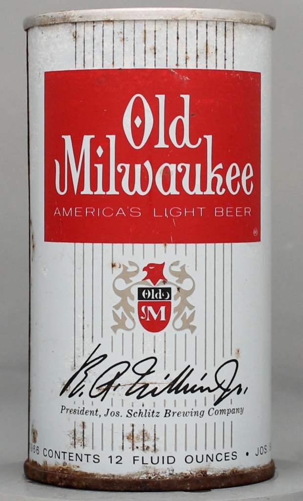 Old Milwaukee America's Light Beer 12 Oz Tab Top Can