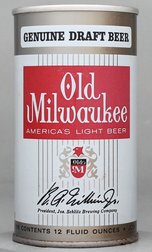 Old Milwaukee Genuine America's Light Genuine Draft 12 Oz Tab Top Can
