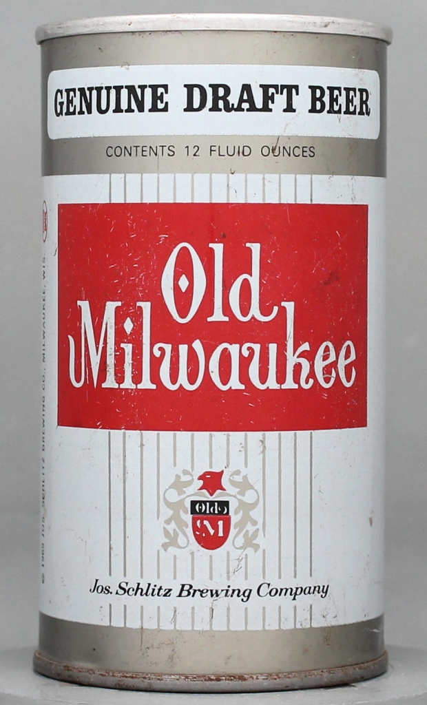 Old Milwaukee Genuine Draft 12 Oz Tab Top Can