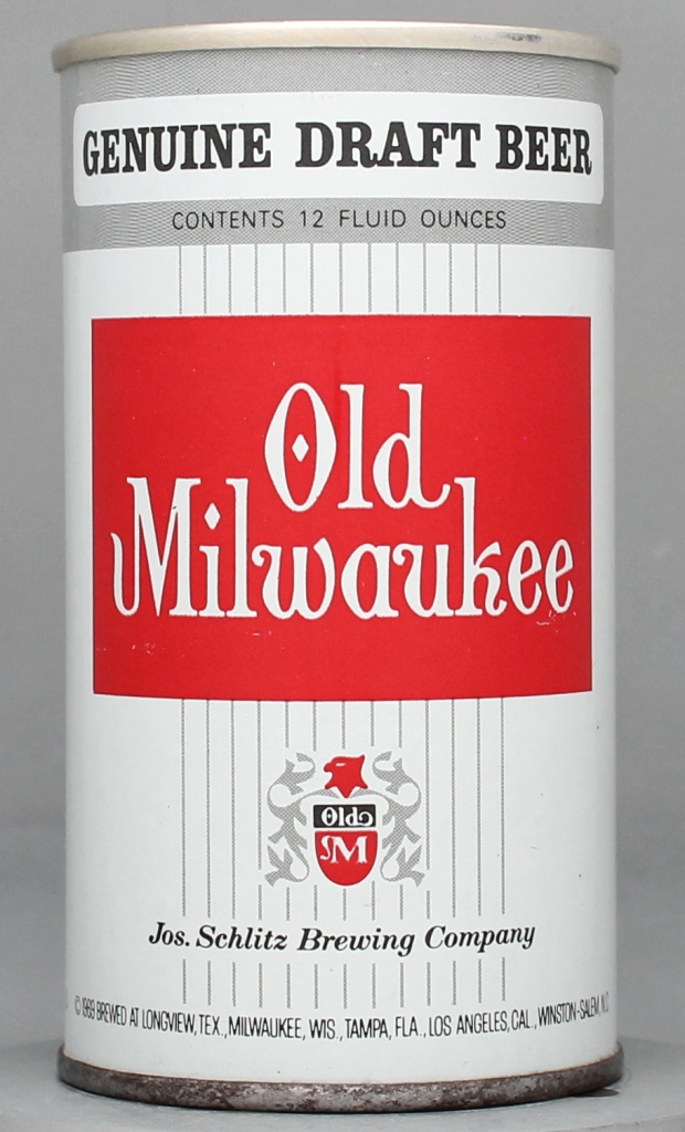 Old Milwaukee Genuine Draft 12 Oz Tab Top Can