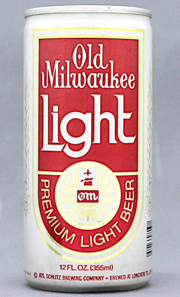 Old Milwaukee Light Premium Light Beer 12 Oz Tab Top Can