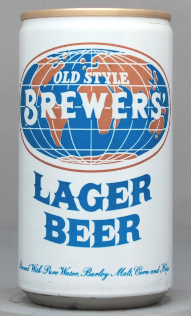 Old Style Brewers' Lager Beer 12 Oz Tab Top Can
