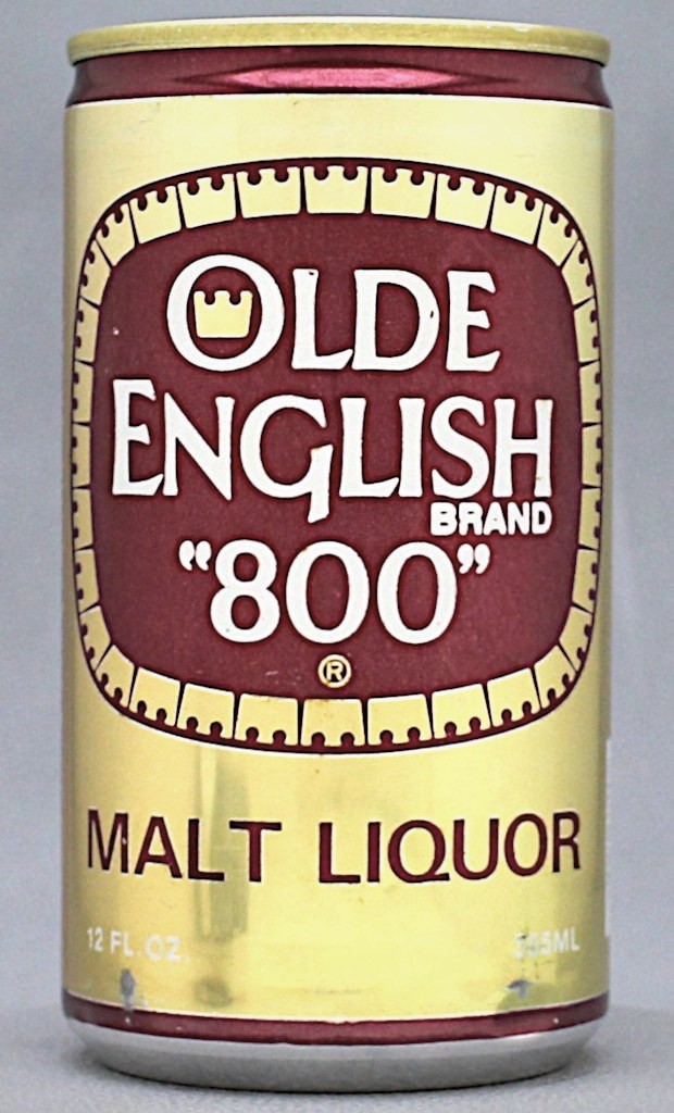 Olde English Brand "800" Malt Liquor 12 Oz Tab/Stay Top Can