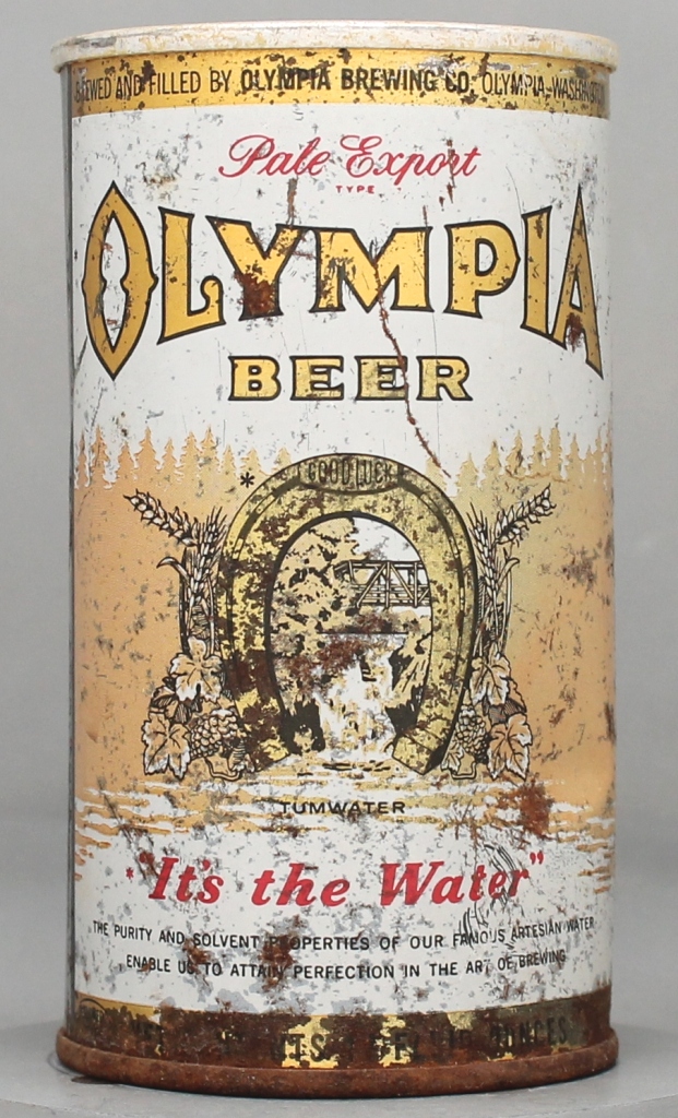 Olympia Pale Export Type Beer 12 Oz Zip Top Can