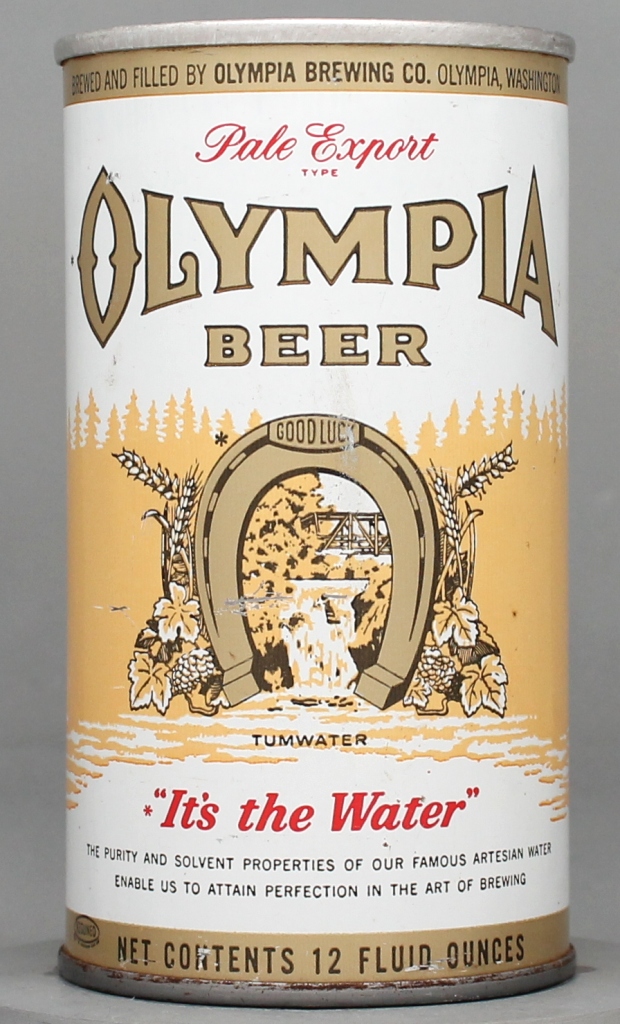 Olympia Pale Export Type Beer 12 Oz Tab Top Can