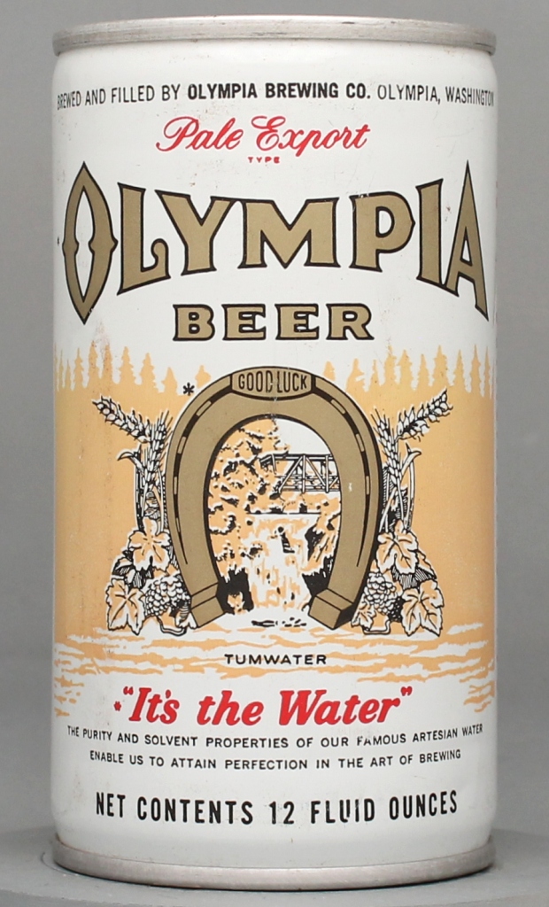 Olympia Pale Export Type Beer 12 Oz Tab Top Can