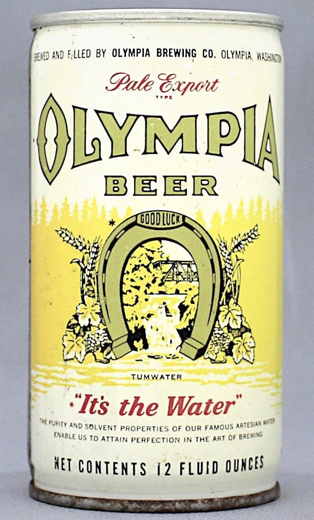 Olympia Pale Export Type Beer 12 Oz Tab Top Can