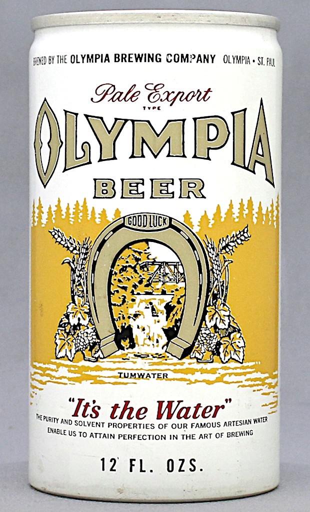 Olympia Pale Export Type Beer 12 Oz Tab Top Can