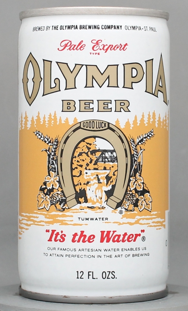 Olympia Pale Export Type Beer 12 Oz Tab Top Can