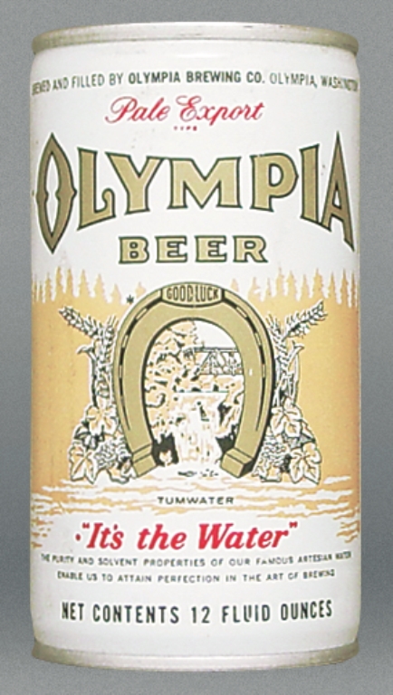 Olympia Pale Export Type Beer 12 Oz Tab Top Can