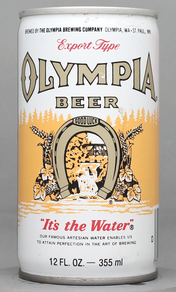 Olympia Export Type Beer 12 Oz Tab Top Can