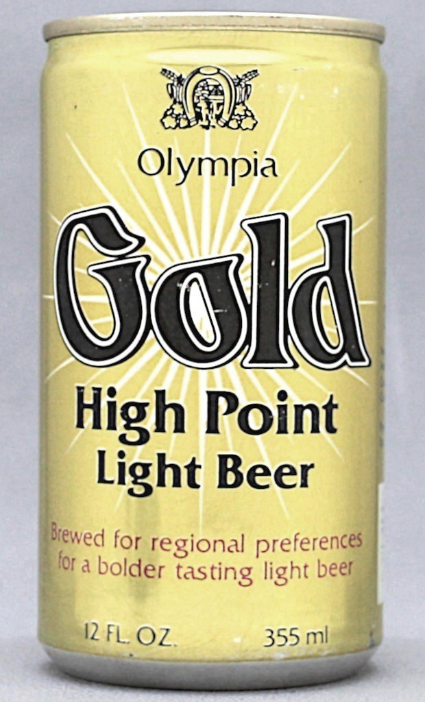 Olympia Gold High Point Light Beer 12 Oz Tab/Stay Top Can