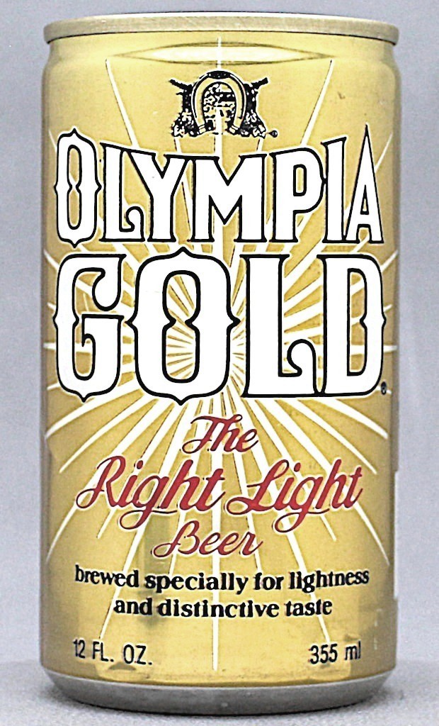 Olympia Gold The Right Light Beer 12 Oz Tab/Stay Top Can