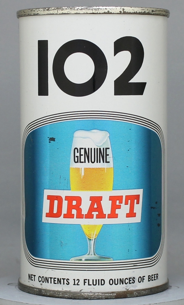 102 Genuine Draft 12 Oz Zip/Tab/Insert Top Can