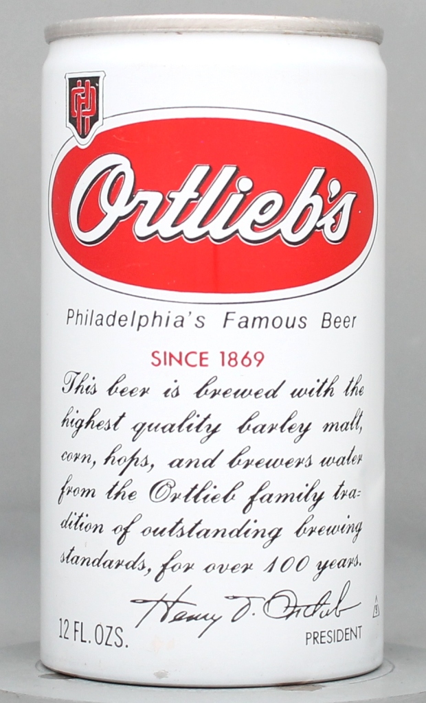 Ortlieb's Philadelphia's Famous Beer 12 Oz Tab Top Can